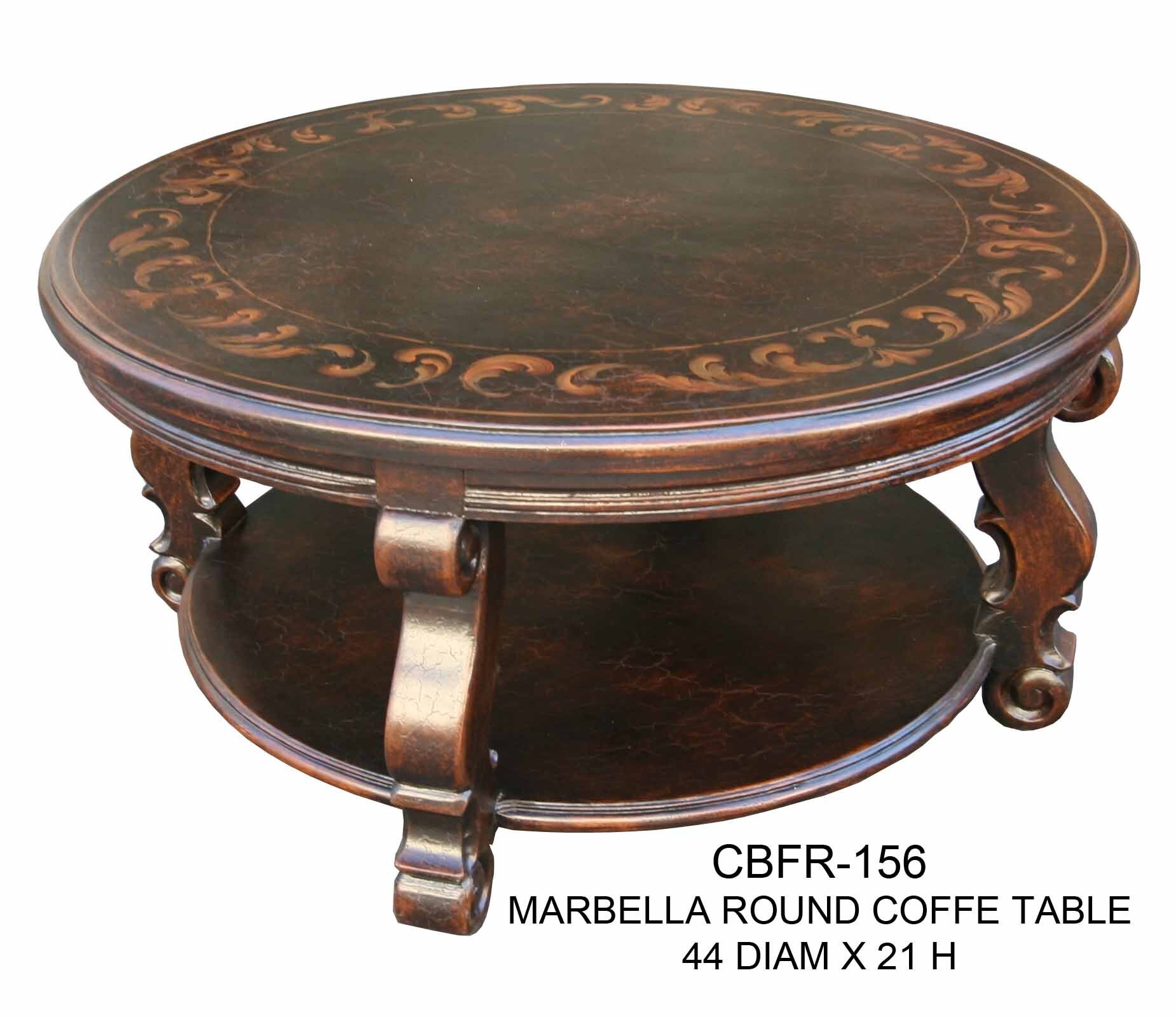 MARBELLA ROUND COFFEE TABLE Casa Bonita