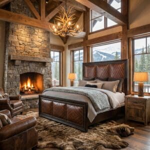 CARSON LEATHER KING BED