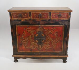 CERROJO CHEST RUSTIC BLACK RED