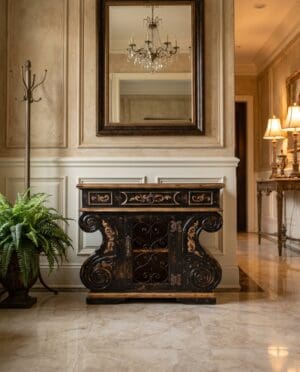 BRESCIA CHEST RUSTIC BLACK