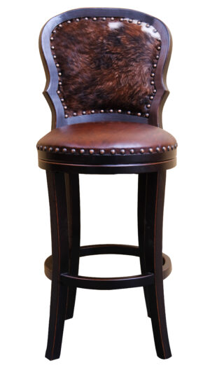 BAR STOOL W/COWHIDE