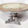 ROUND WOOD PEDESTAL DINING TABLE