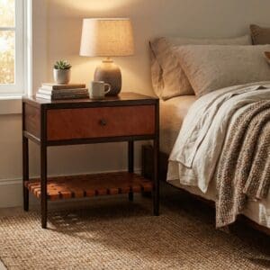 ARIEL LEATHER NIGHTSTAND