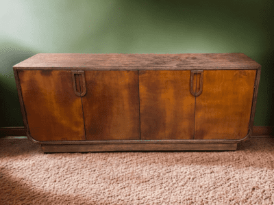 ORGANIC BUFFET WITH COPPER LEAFS DOORS