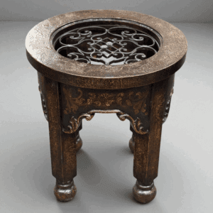 LAS CRUCES WROUGHT IRON END TABLE