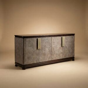 Monaco Modern Rustic Leather Sideboard